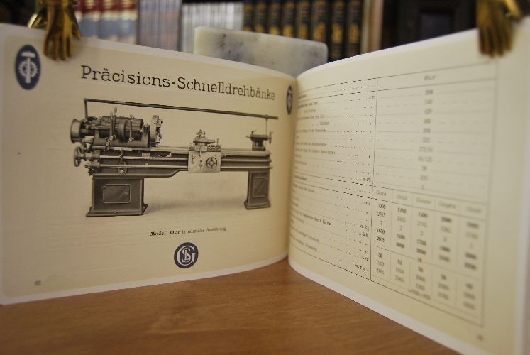 Präcisions-Schnelldrehbänke.vollendeter Konstruktion, mustergültige Ausführung. Verkaufskatalog der Firma Louis Schuler AG in Göppingen.