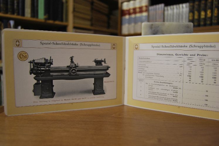 Special-Schnelldrehbänke Schruppbänke. Verkaufskatalog der Louis Schuler Werkzeugmaschinenfabrik Göppingen.
