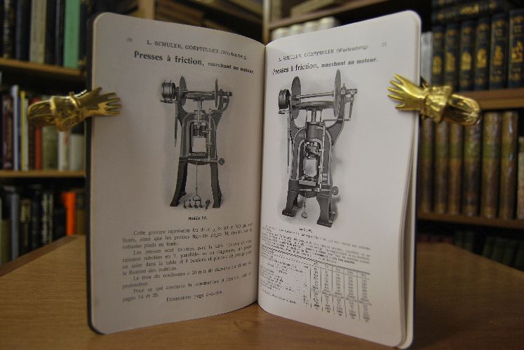 Catalogue Special des Presses a Friction. Auslandsverkaufskatalog der Louis Schuler Werkzeugmaschinenfabrik Göppingen.