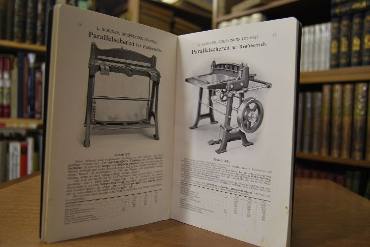 Sonder-Katalog über Flaschner- und Klempnermaschinen. Verkaufskatalog der Louis Schuler Werkzeugmaschinenfabrik Göppingen.