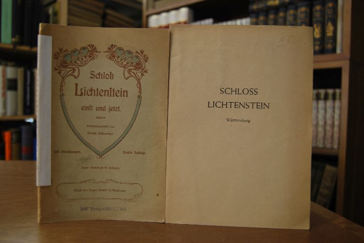 Schloß Lichtenstein einst und jetzt.