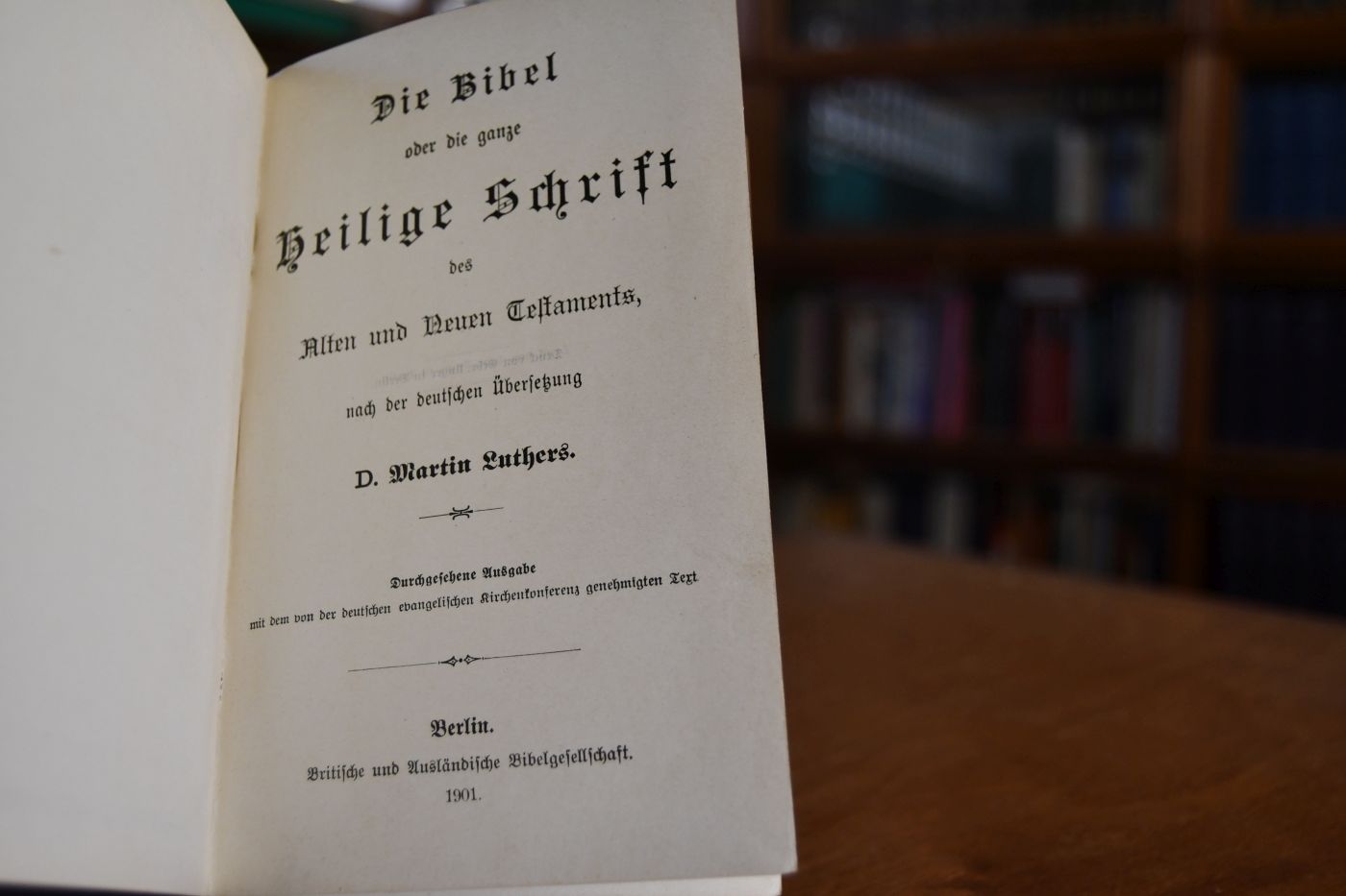 Die Bibel oder die ganze Heilige Schrift des Alten und Neuen Testaments, nach der deutschen Übersetzung D. Martin Luthers.