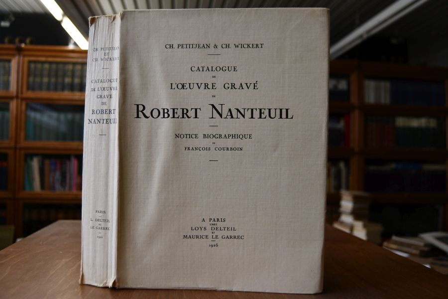 Catalogue de l`oevre grave de Robert Nanteuil. Mit der biographischen Notiz von Francois Courboin. Broschurband und Mappe mit Abb.