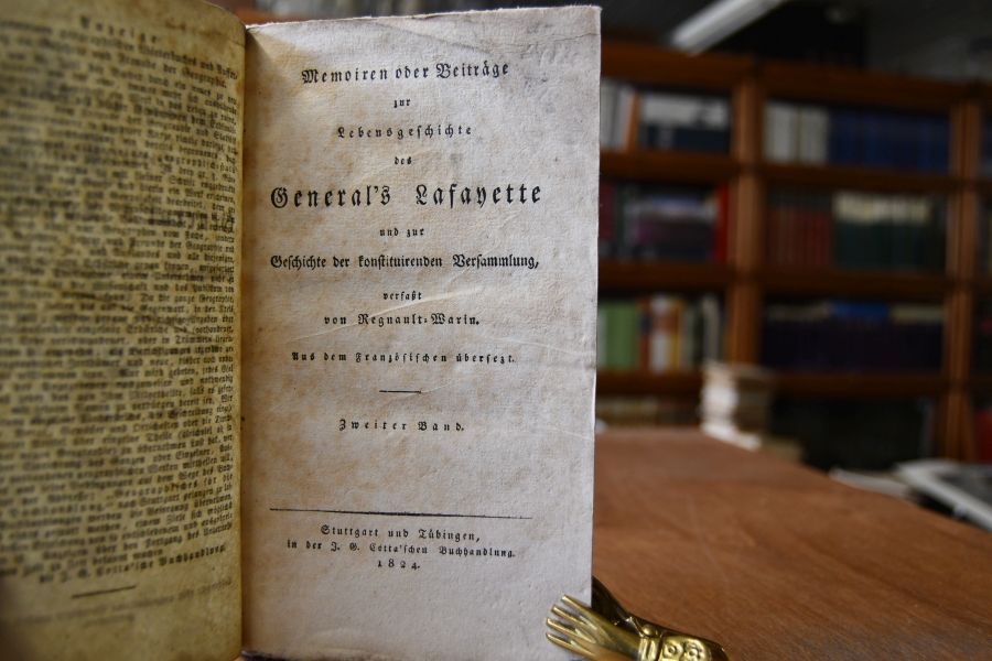 Memoiren oder Beiträge zur Lebensgeschichte des Generals Lafayette und zur Geschichte der konstituierenden Versammlung. Zwei Bände (komplett).