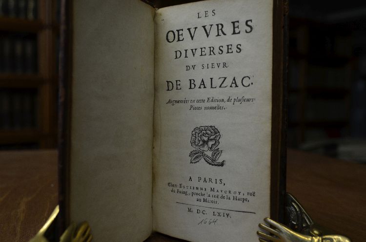 Les Oeuvres Diverses du Sieur de Balzac. Augmentees en cette Edition, de plusieurs Pieces nouvelles.