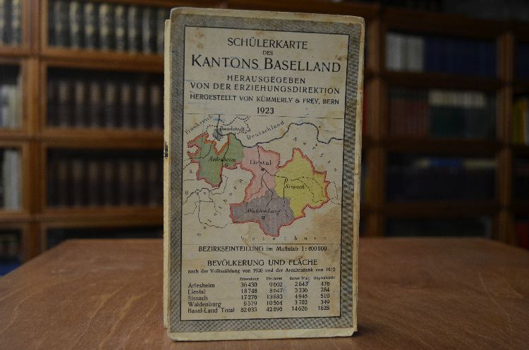 Schülerkarte des Kantons Baselland. Vo Schönebuech bis Ammel, vom Belche bis zum Rhy!