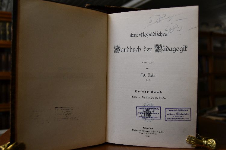 Encyklopädisches Handbuch der Pädagogik. 7 Bde. (komplett).