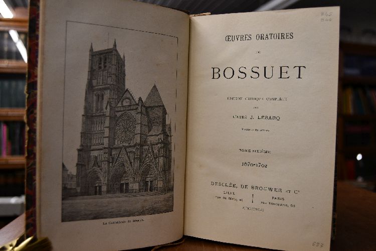 Oeuvres Oratoires de Bossuet. Edition critique complete. 6 Bde. in Bd. 6 beigebunden Table analytique des Oeuvres Oratoires de Bossuet (komplett).