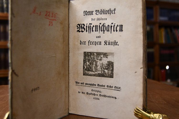 Neue Bibliothek der schönen Wissenschaften und der freyen Künste. 24. Band erstes Stück (apart)