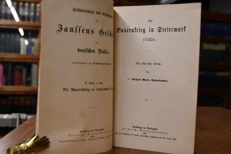 Der Bauernkrieg in Steiermark (1525). Eine historische Studie.