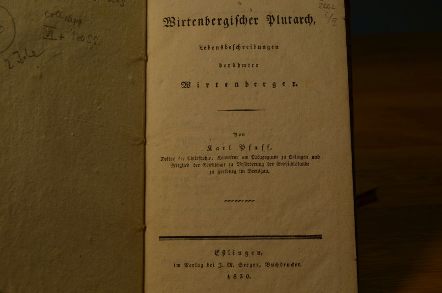 Wirtenbergischer Plutarch, Lebensbeschreibungen berühmter Wirtenberger