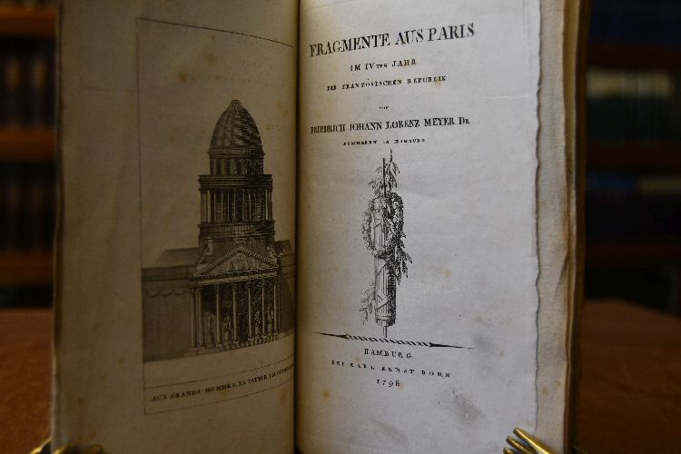 Fragmente aus Paris im IVten Jahr der Französischen Republik. Erster Theil (von 2) apart.