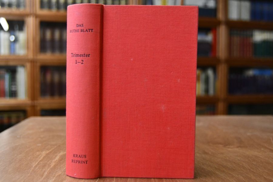 Das rothe Blatt, eine Dekadenschrift. Trimester 1 und 2 (alles Erschienene).