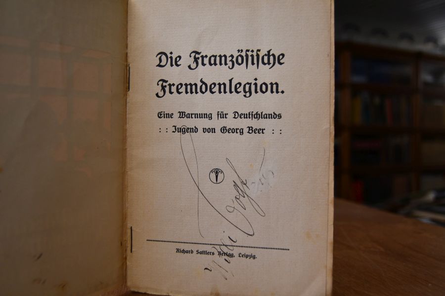 Die französische Fremdenlegion. Eine Warnung für Deutschlands Jugend.