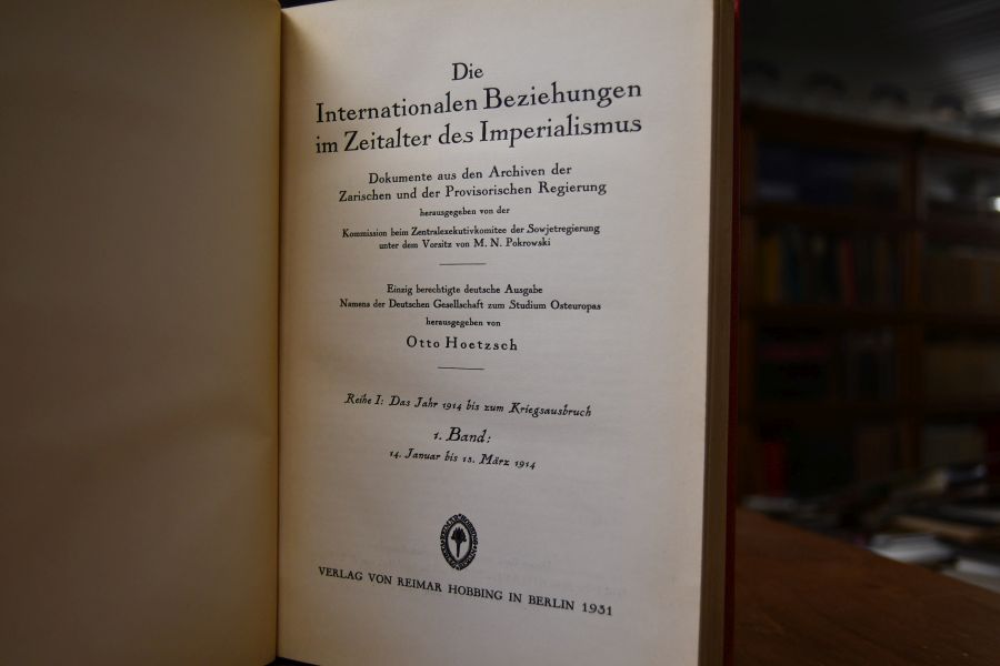 Die Internationalen Beziehungen im Zeitalter des Imperialismus.