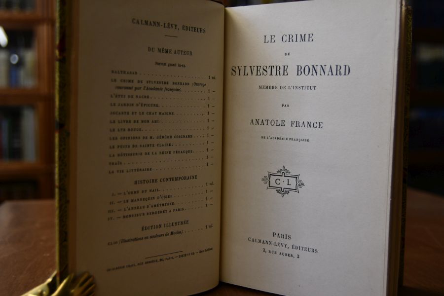 Le crime de Sylvestre Bonnard Membre de l`institut.