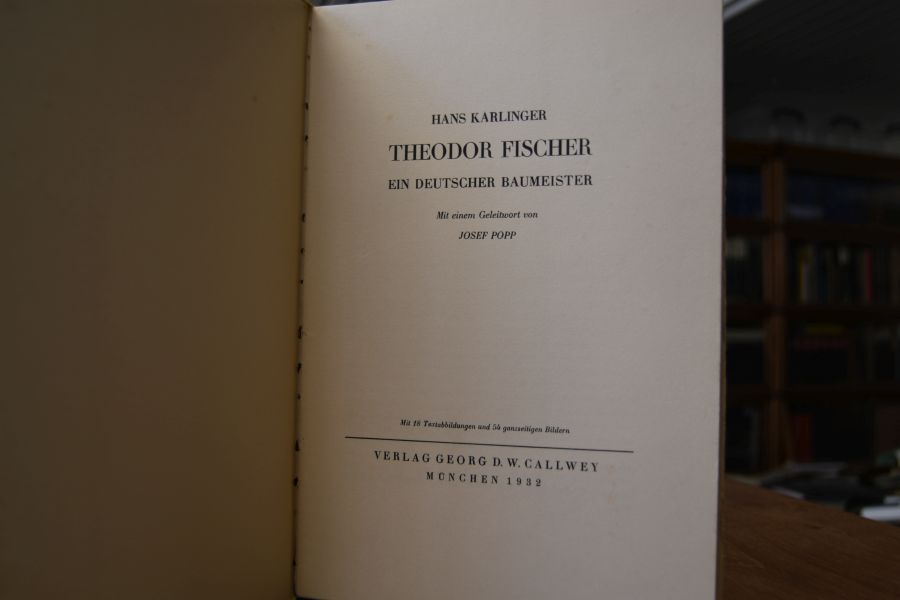 Theodor Fischer ein deutscher Baumeister.