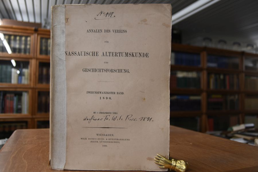 Annalen des Vereins für nassauische Altertumskunde und Geschichtsforschung. 22. Band 1890