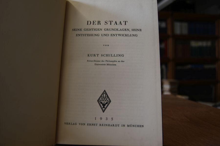 Der Staat. Seine geistigen Grundlagen, seine Entstehung und Entwicklung.