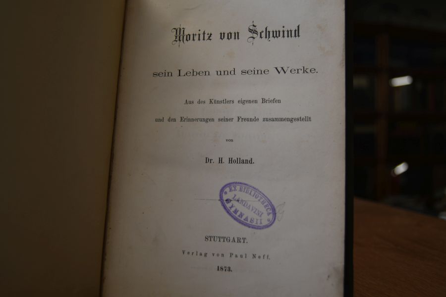 Moritz von Schwind sein Leben und seine Werke. Aus des Künstlers eigenen Briefen und den Erinnerungen seiner Freunde zusammengestellt.