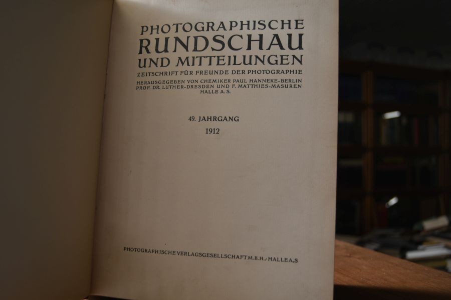 Photographische Rundschau und Mitteilungen. Zeitschrift für Freunde der Photographie. 49. Jahrgang 1912.