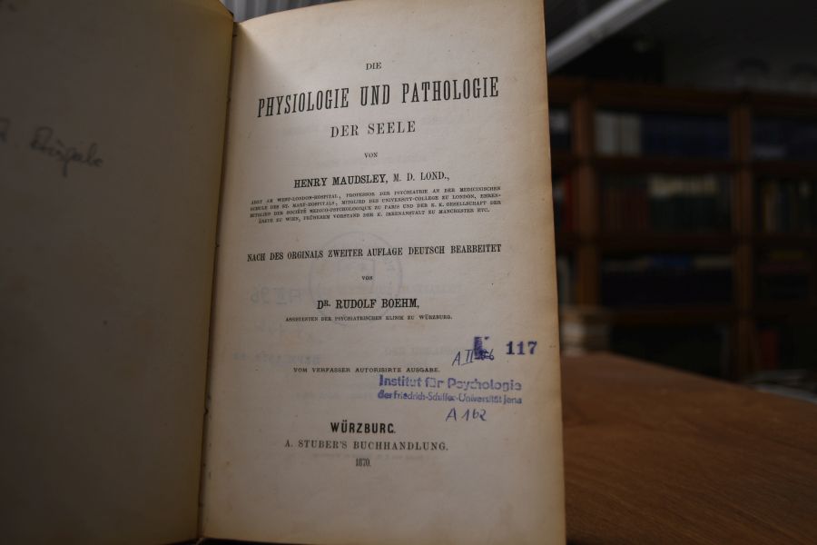 Die Physiologie und Pathologie der Seele.