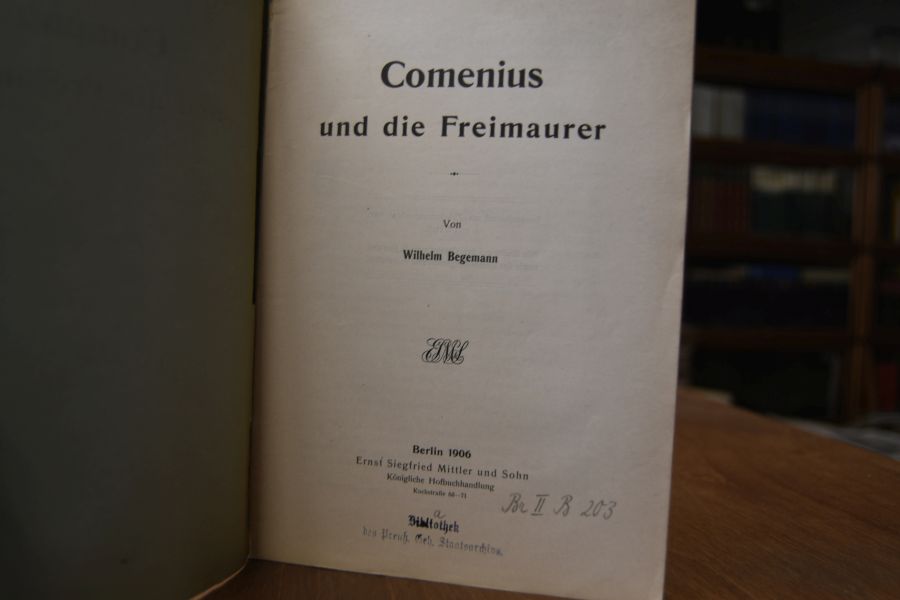 Comenius und die Freimaurer.