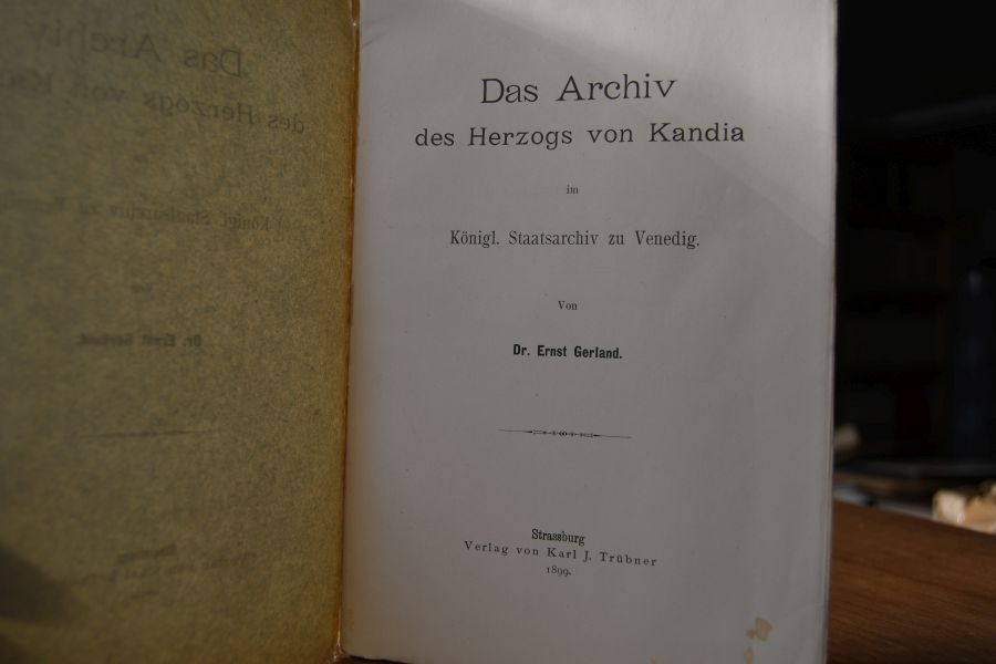 Das Archiv des Herzogs von Kandia im Königl. Staatsarchiv zu Venedig.