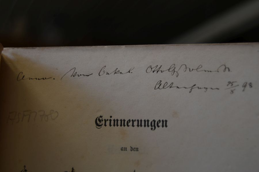Erinnerungen an den Grafen Kuno zu Solms-Rödelheim. Gestorben auf dem Nil den 29. Januar 1862. Tagebuchblätter von O.G.z.S.-R.