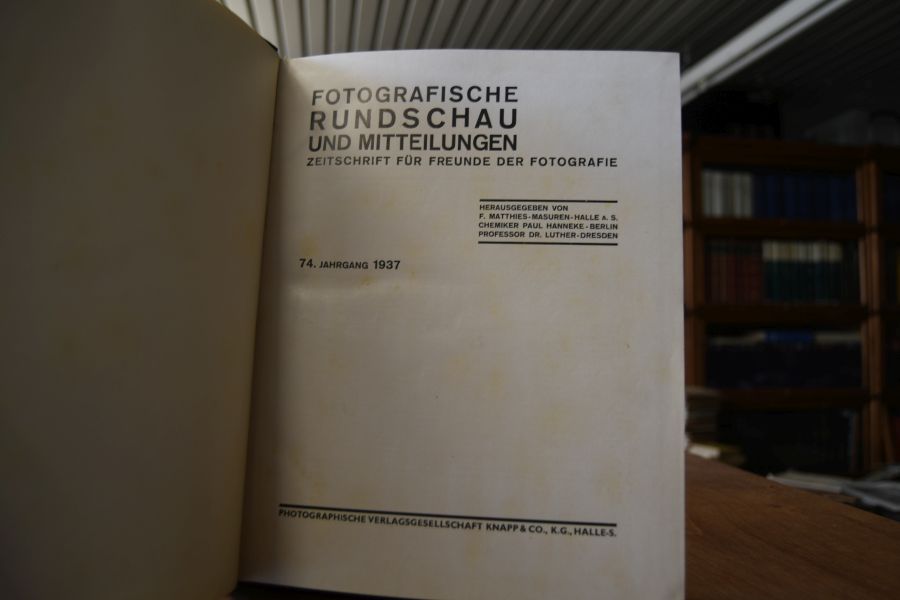 Photographische Rundschau und Mitteilungen. Zeitschrift für Freunde der Photographie. 61. Jahrgang 1924.