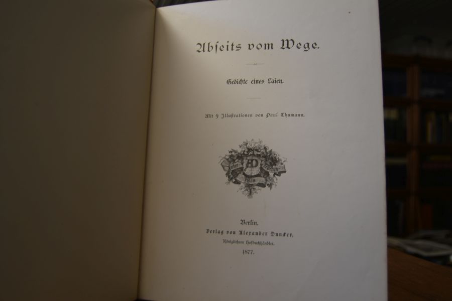 Abseits vom Wege. Gedichte eines Laien.