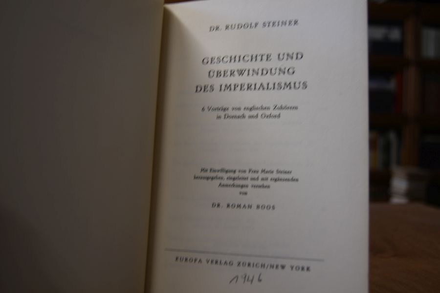 Geschichte und Üb erwindung des Imperialismus.