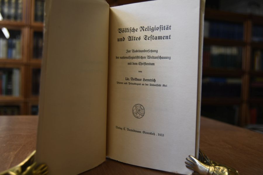 Völkische Religiosität und Altes Testament. Zur Auseinandersetzung der nationalsozialistischen Weltanschauung mit dem Christentum.