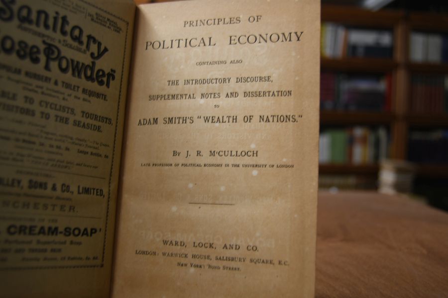 Principles of Political Economy containing also The introductory discourse, supplemental notes and dissertation to Adam Smith`s "Wealth of Nations."