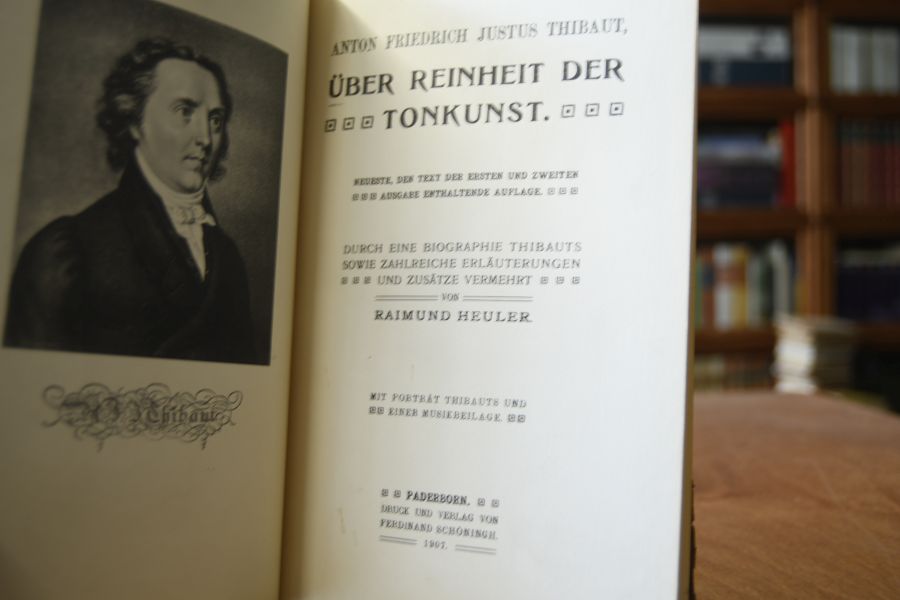Anton Friedrich Justus Thibaut, Über Reinheit der Tonkunst.