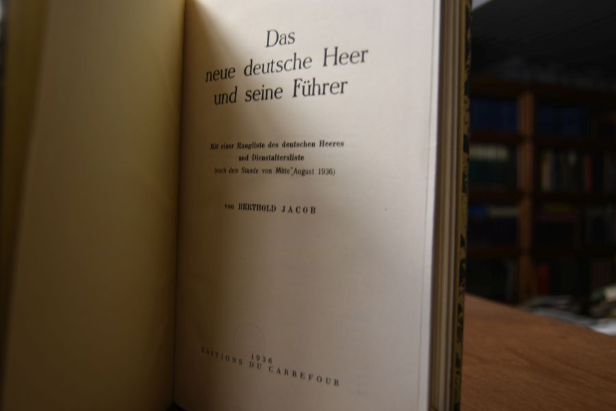 Das neue deutsche Heer und seine Führer. Mit einer Rangliste des deutschen Heeres und Dienstaltersliste (nach dem Stande von Mitte August 1936).
