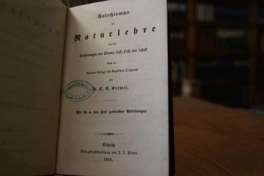 Katechismus der Naturlehre oder die Erscheinungen von Wärme, Luft, Licht und Schall. Nach der Neunten Auflage des Englischen Originals.