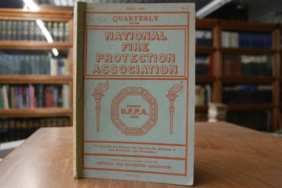 Quarterly of the National Fire Protection Association Vol. 23 No. 4 April 1930.