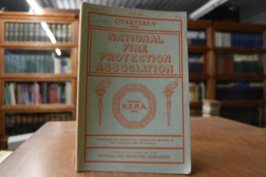 Quarterly of the National Fire Protection Association Vol. 24 No.1 July 1930.