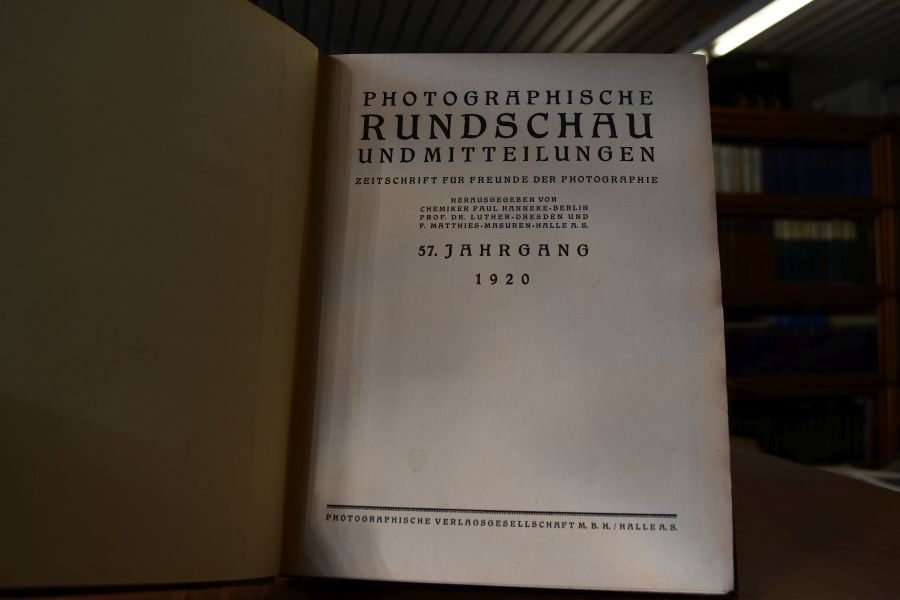 Photographische Rundschau und Mitteilungen. Zeitschrift für Freunde der Photographie. 57. Jahrgang 1920.