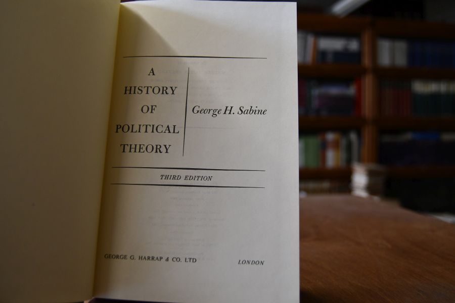 A History of political Theory.