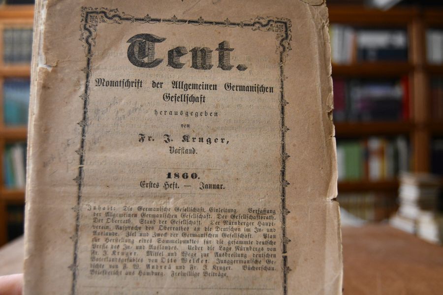 Teut. Monatsschrift der Allgemeinen Germanischen Gesellschaft. Hefte 1-6 1860.