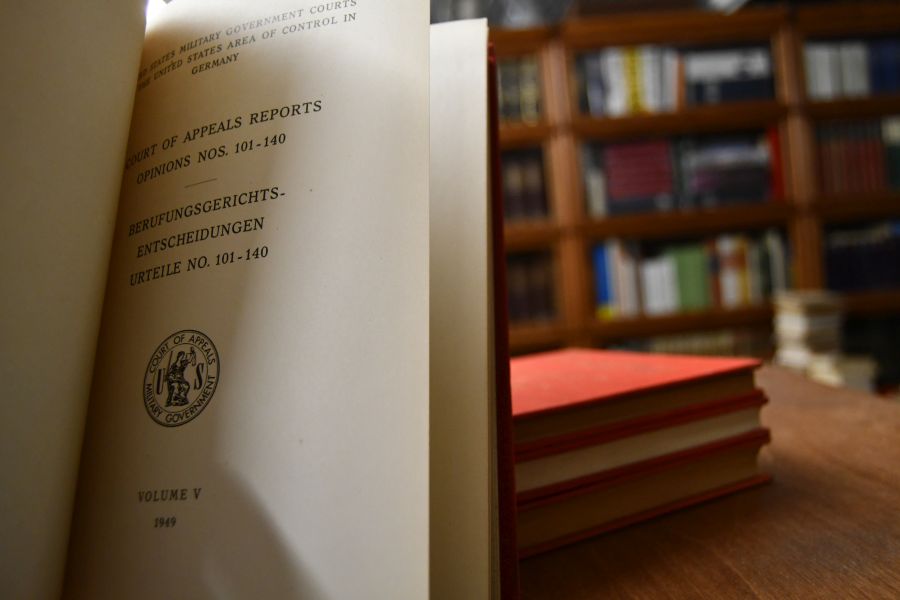 United States Military Government Courts for the United States Area of Control in Germany. Court of Appeals Reports Opinions Nos. 1-20, 61-80, 81-100, 101-140, Berufungsgerichtsentscheidungen No. 1-20, 61-80, 81-100, 101-140. Bde. 1 und 3-5.