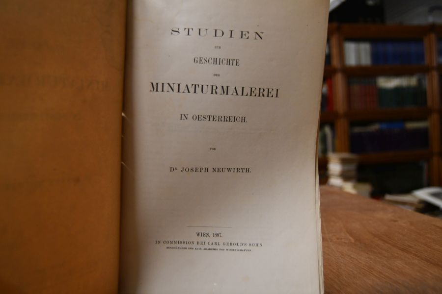 Studien zur Geschichte der Miniaturmalerei in Oesterreich.