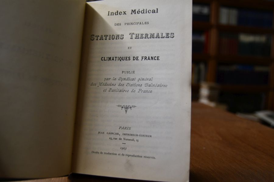 Index Medical des principales Stations Thermales et climatiques de France.