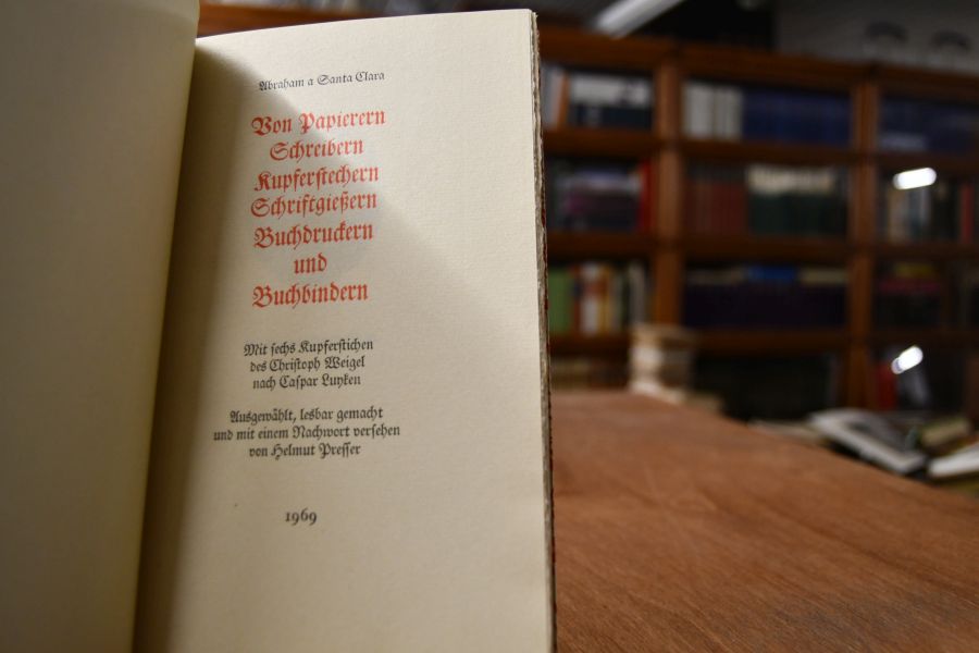 Von Papierern, Schreibern, Kupferstechern, Schriftgießern, Buchdruckern und Buchbindern.
