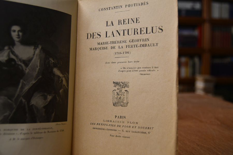 La reine des Lanturelus. Marie-Therese Geoffrin Marquise de la Ferte-Imbault (1715-1791).