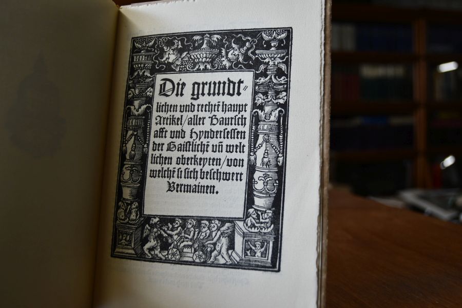 Die gründlichen und rechten Hauptartikel aller Bauernschaft und Hintersassen der geistlichen und weltlichen Obrigkeiten, ,von welchen sie sich beschwert vermeinen.