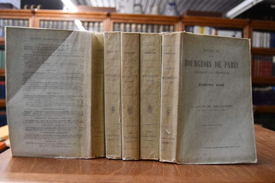 Journal d`un Bourgeois de Paris pedant la Terreur. 5 Bde. (komplett).