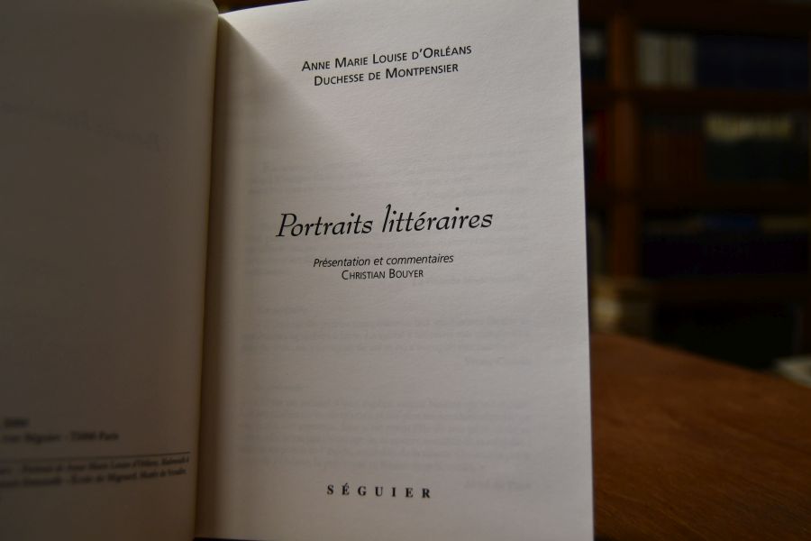 Portrait litteraires.